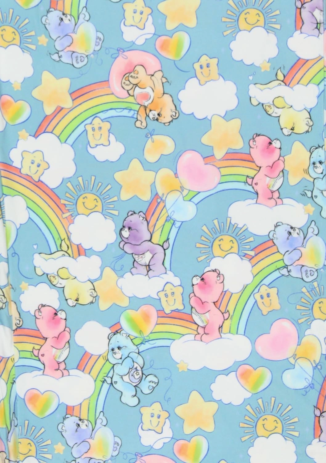 Care Bears Pajama Pants Retro 80's Care Bears Men's AOP Drawstring Elastic Waistband Lounge Sleep Pajama Pants
