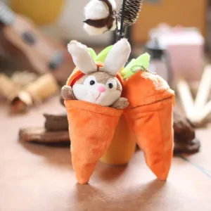 Carrot Rabbit Transforming Plush Pendant