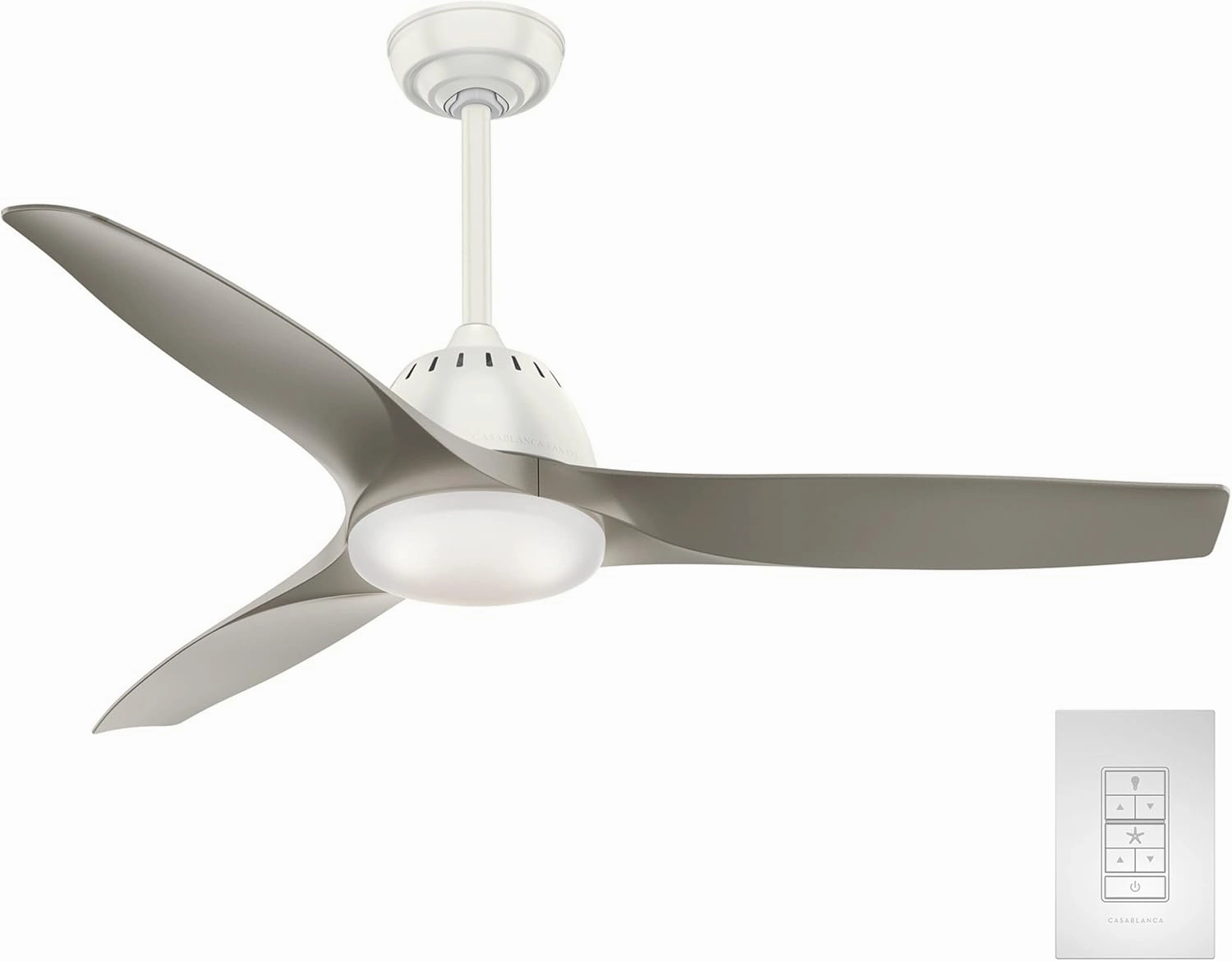 Casablanca Wisp Indoor Ceiling Fan with LED Light and Remote Control