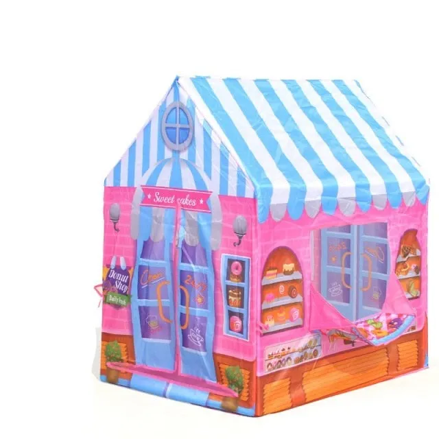 Castle Tent Folding Portable Tent Indoor Outdoor Courtyard Tent House Men and Women Children Gift Toys
