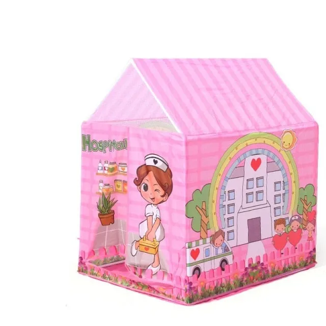 Castle Tent Folding Portable Tent Indoor Outdoor Courtyard Tent House Men and Women Children Gift Toys