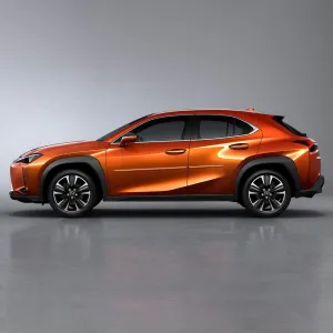 CF-UX-19 Chromeline Body Side Molding Compatible with Lexus UX - DEEP Blue MC Effect (8X5)
