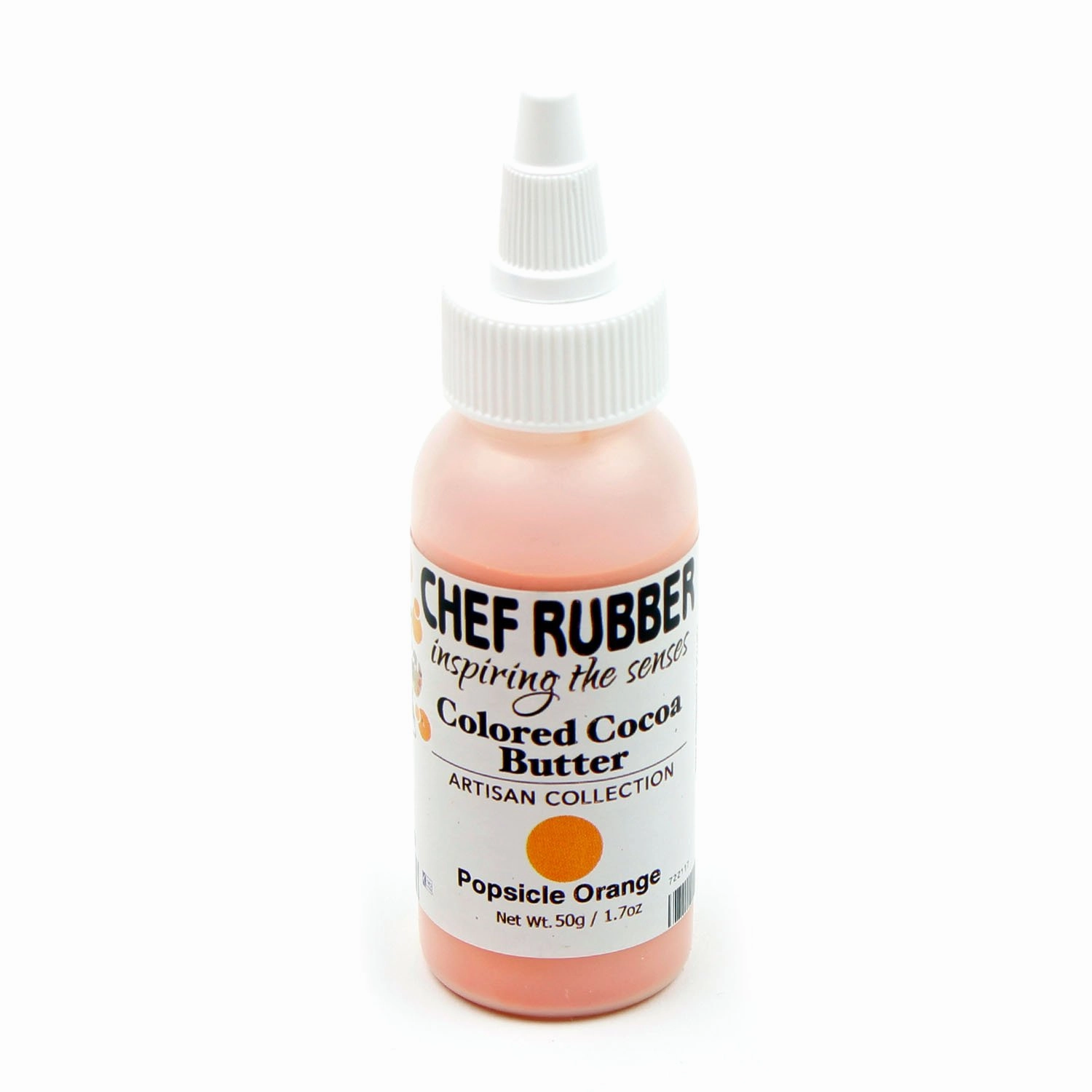Chef Rubber Cocoa Butter, Artisan Collection - Popsicle Orange, 1.7 Ounce