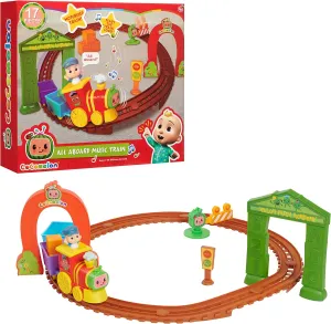 CoComelon All Aboard Music Train, Toy Figures & Playsets, Officially Licensed Kids Toys for Ages 18 Month by Just Play