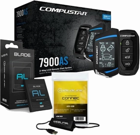 Compustar CS7900-AS 2-Way Car Remote Start & Alarm Bundled with  (1) ADS-Blade AL Universal Integration Cartridge   (1) ADS-USB Weblink USB Interface (Installation NOT Included)