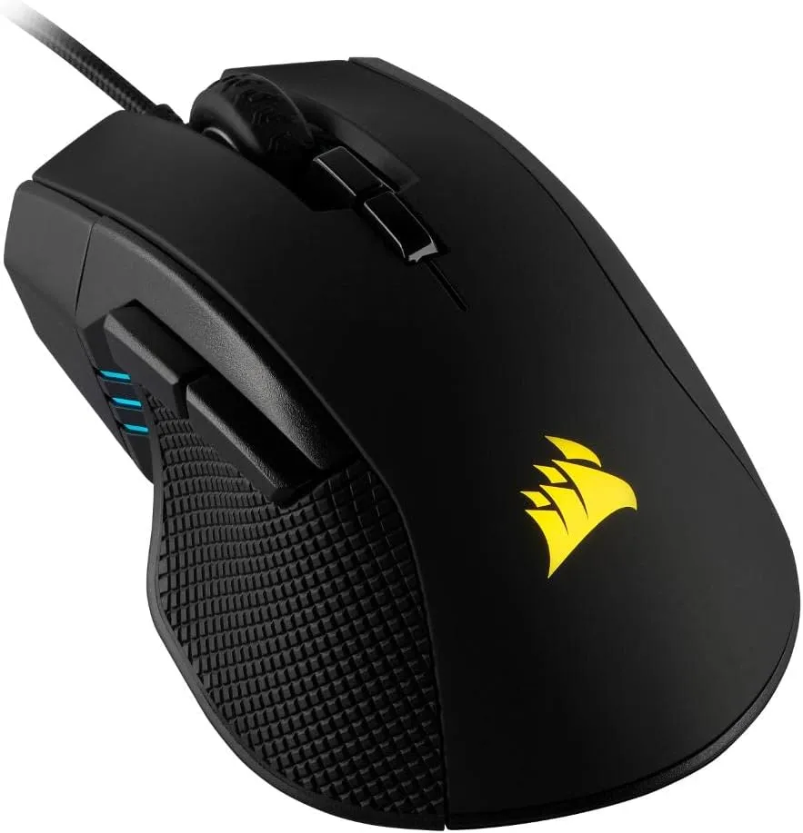 Corsair Ironclaw RGB - FPS and MOBA Gaming Mouse - 18,000 DPI Optical Sensor - Backlit RGB LED, Black