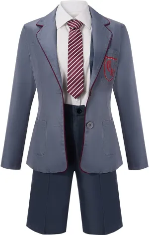 Cos-Animefly Matilda Cosplay Costume Adult Boy Girl Musical School Uniform Coat JK Skirt Tie Shirt Halloween Party