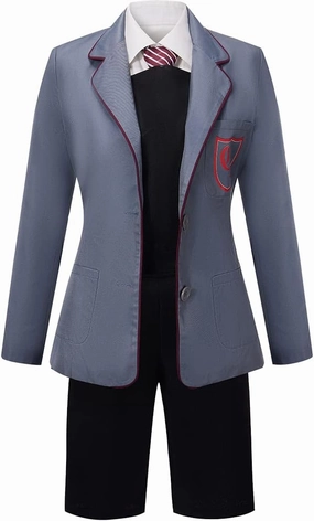 Cos-Animefly Matilda Cosplay Costume Adult Boy Girl Musical School Uniform Coat JK Skirt Tie Shirt Halloween Party