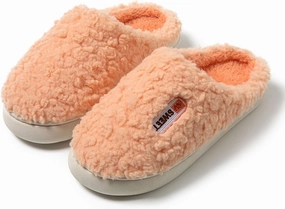 Couples Autumn and Winter Indoor Home Plush Warm Couple Comfortable Soft Soled Plush Cotton Shoes Anti Slip Thick Soled Slippers for Girls and Women Made of Plush