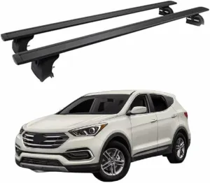 Crossbars Fits for Hyundai Santa Fe Sport 2013-2018 Cross Bars Luggage Carrier Roof Rack Rail Carrier Lockable 2PCS Black
