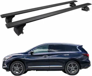 Crossbars Fits for Infiniti QX60 JX35 2013 Cross Bars Luggage Carrier Roof Rack Rail Carrier Lockable 2PCS Black
