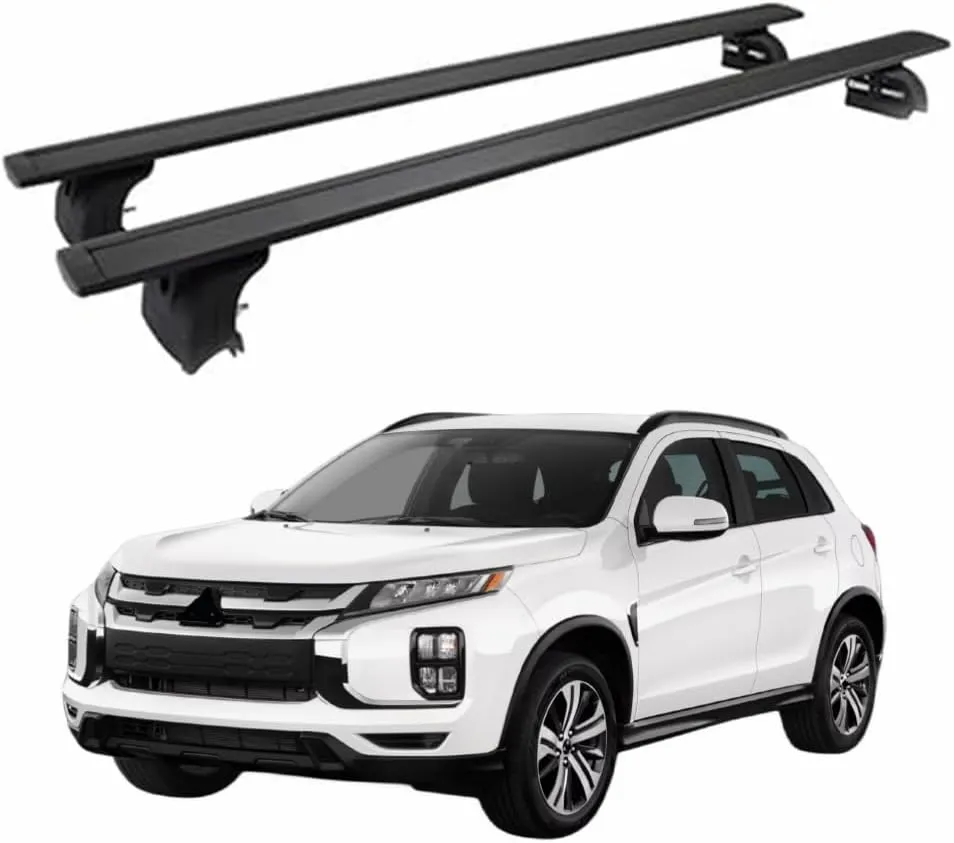 Crossbars Fits for Mitsubishi Outlander 2013-2021 Cross Bars Luggage Carrier Roof Rack Rail Carrier Lockable 2PCS Black