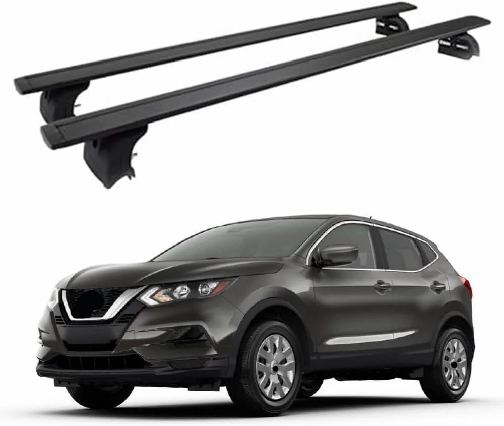 Crossbars Fits for Nissan Rogue Sport 2017-2020 Cross Bars Luggage Carrier Roof Rack Rail Carrier Lockable 2PCS Black