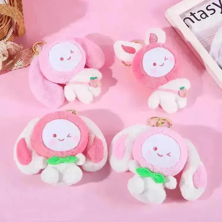 Cute Bag Bunny Plush Keychain