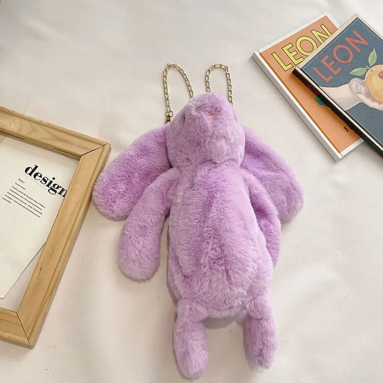 Dead Rabbit Rex Rabbit Plush Crossbody Bag(17034)