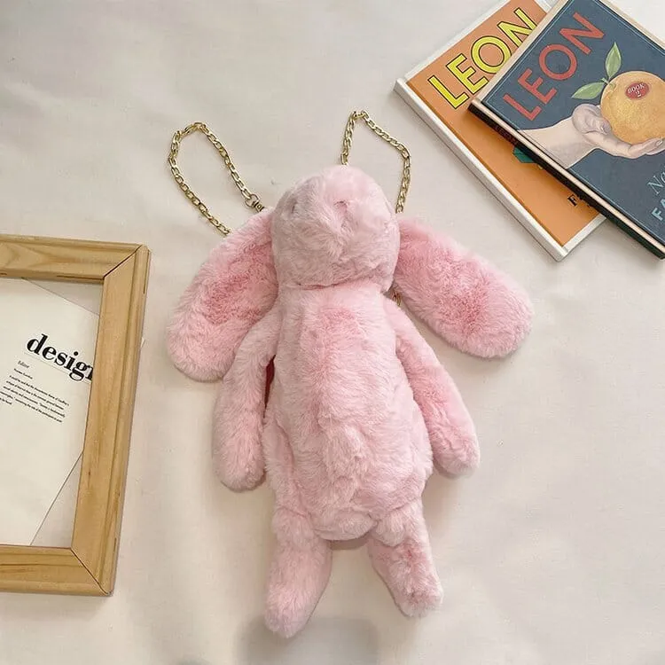 Dead Rabbit Rex Rabbit Plush Crossbody Bag(17034)