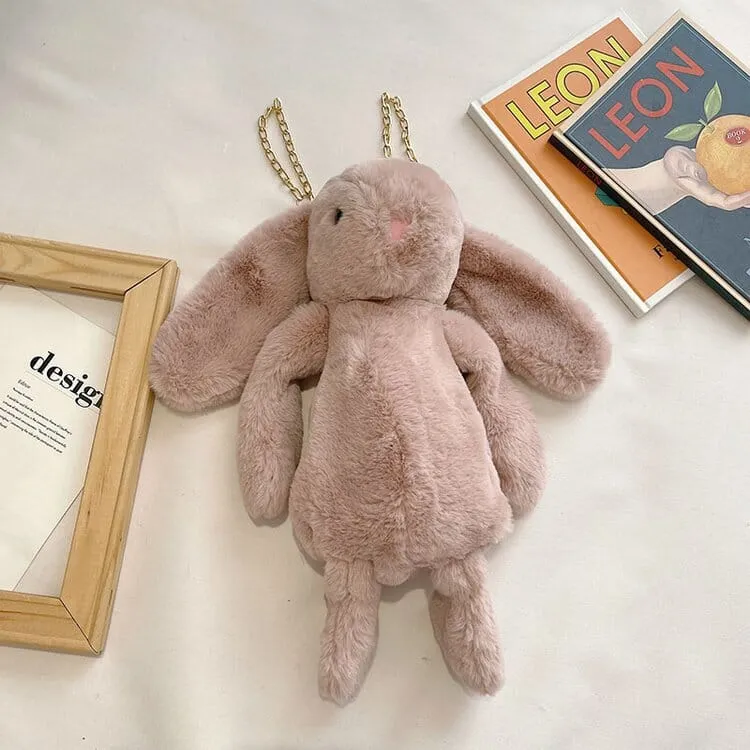 Dead Rabbit Rex Rabbit Plush Crossbody Bag(17034)