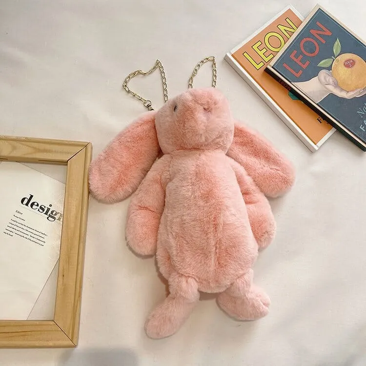 Dead Rabbit Rex Rabbit Plush Crossbody Bag(17034)