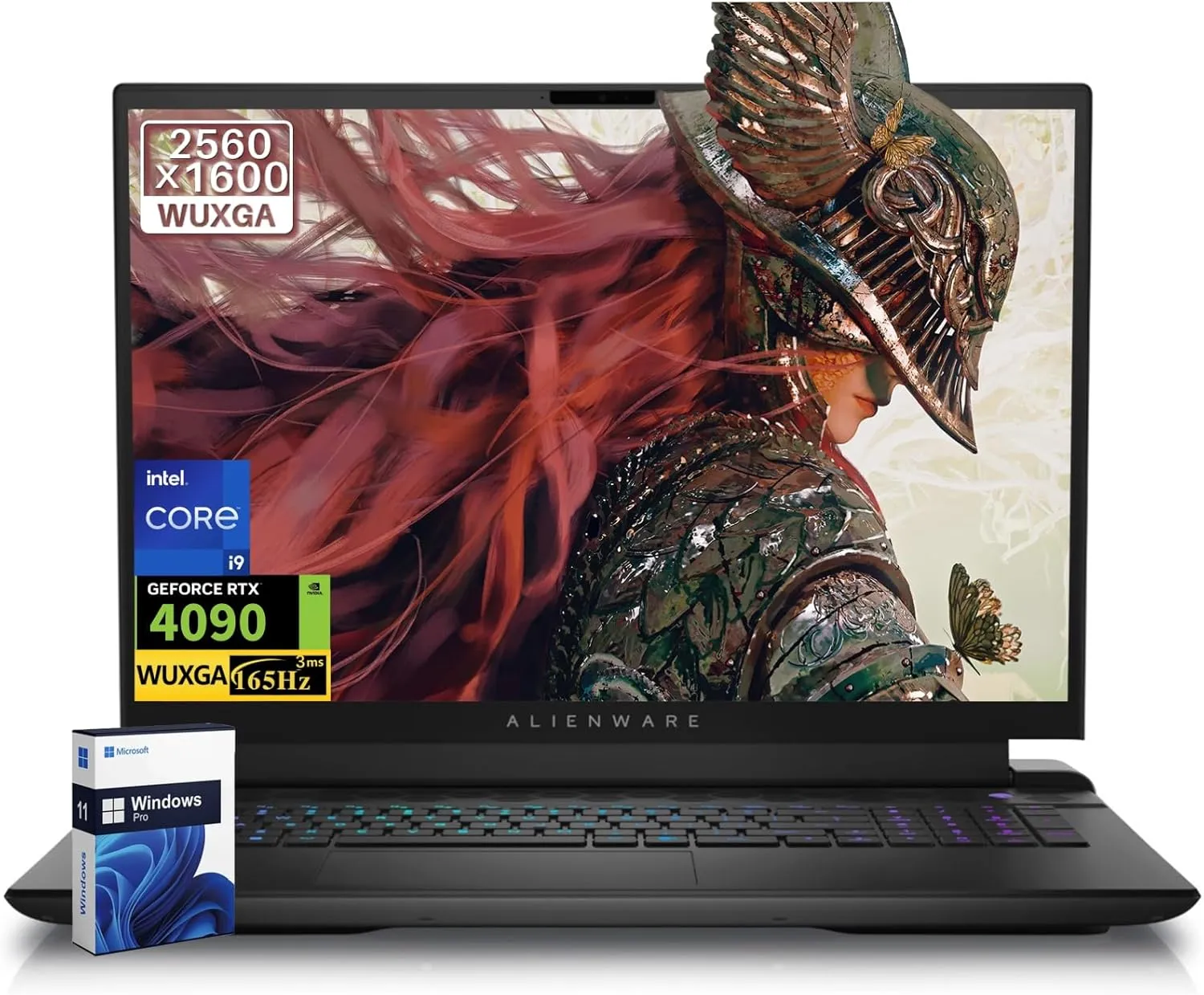 Dell Alienware m18 R2 Gaming Laptop, NVIDIA RTX 4090 16GB GDDR6, Intel i9 14900HX, 18" 2K QHD  (2560x1600) 165Hz 3ms, 64 GB DDR5, 8 TB SSD, WiFi 7, Bluetooth 5.4, Windows 11 Pro