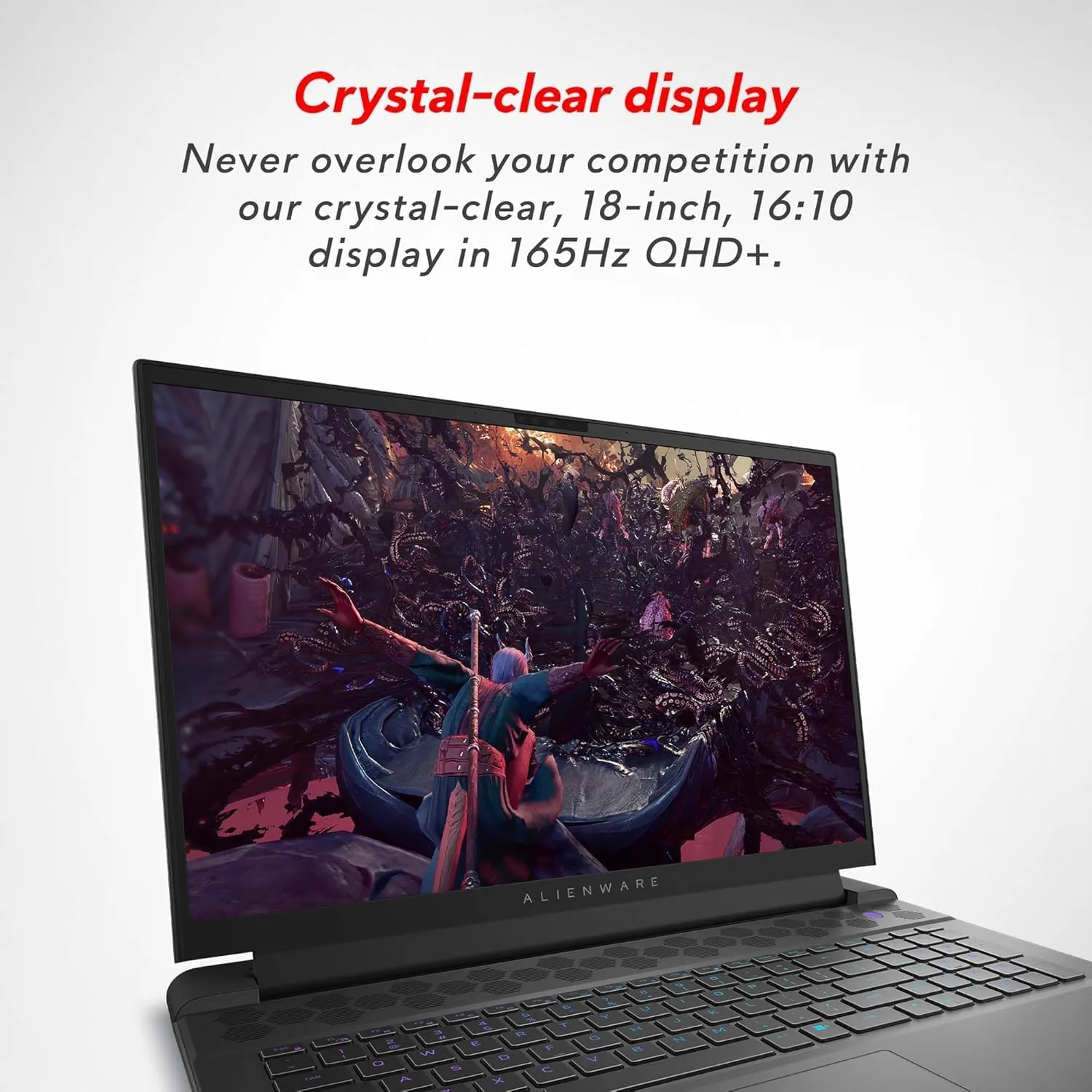 Dell Alienware m18 R2 Gaming Laptop, NVIDIA RTX 4090 16GB GDDR6, Intel i9 14900HX, 18" 2K QHD  (2560x1600) 165Hz 3ms, 64 GB DDR5, 8 TB SSD, WiFi 7, Bluetooth 5.4, Windows 11 Pro