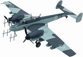 Diecast Plane Model 1: 100 for Bf110G-4 Fighter Model Semi Alloy Finished Product Model Office Decorations