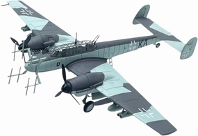 Diecast Plane Model 1:100 Scale for Bf110G-4 Fighter Aircraft Model Semi Alloy Finished Product Model Collection Display