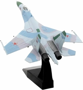 Diecast Plane Model 1：100 Scale for SU-27SK Sideguard Fighter 36# Aircraft Model Military Collection Decoration