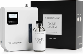 Diffuser, Scent Air Machine for Home & Hotels, HVAC or Portable Nebulizing Diffuser - Large Room Waterless Aroma Machine - Aroma Oil Included