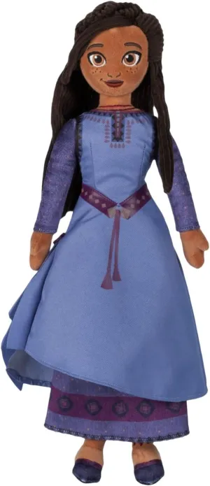 Disney Store Official Asha Plush Doll from Wish - Detailed 17-inch Soft Toy - Perfect Collectible Gift for Fans & Kids - Enchanting Character Design