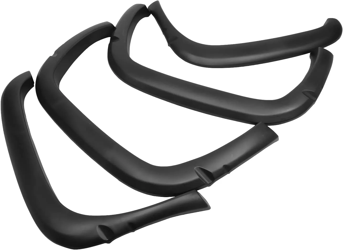 DNA Motoring IF-10011-MBK 4 Pcs OE Style Wheel Fender Flares Compatible with 94-01 Ram 1500 2500 3500 96" 78" Fleetside Beds