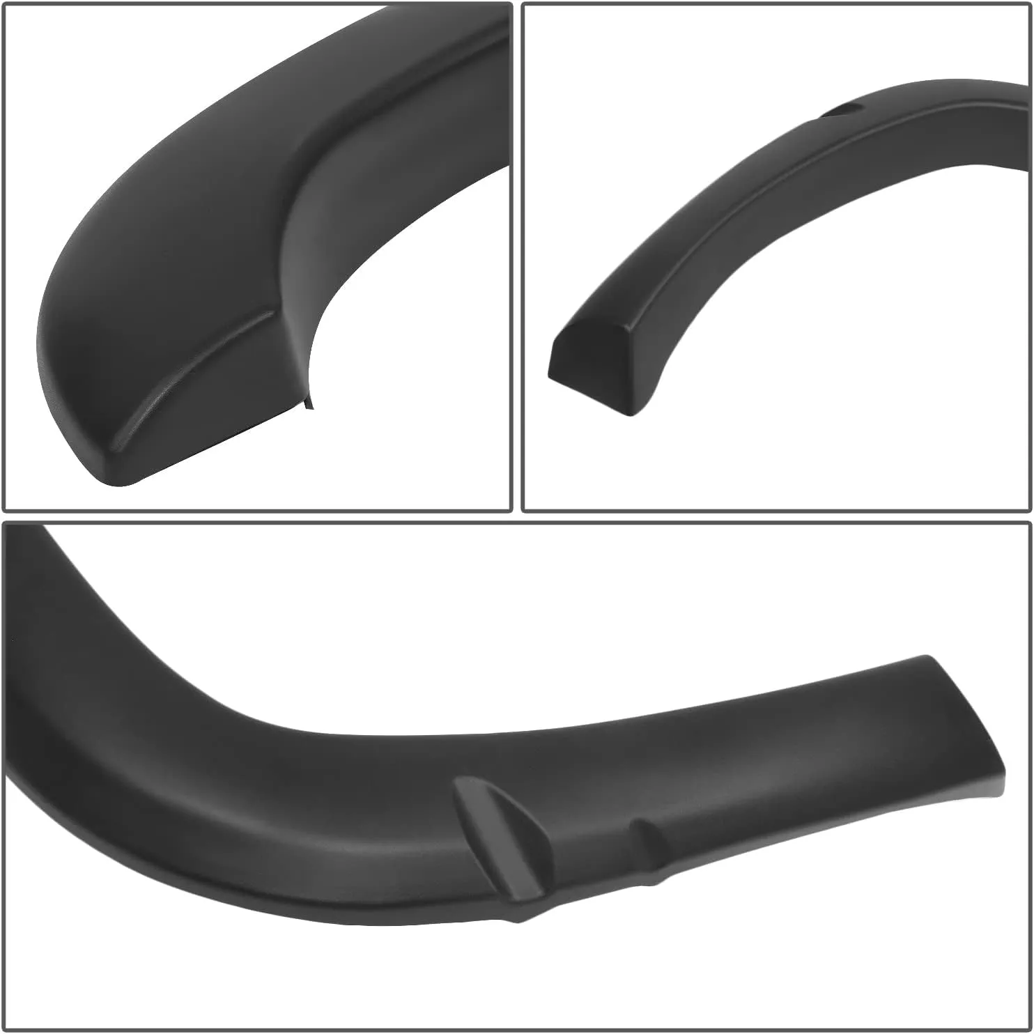 DNA Motoring IF-10011-MBK 4 Pcs OE Style Wheel Fender Flares Compatible with 94-01 Ram 1500 2500 3500 96" 78" Fleetside Beds