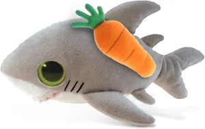 DolliBu Happy Easter Big-Eyed Shark Soft Plush with Carrot - Cute Stuffed Animals with Carrot Plush Toy, Spring Easter Plush Animal - 6 Inches