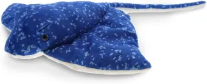 DolliBu Spotted Blue Stingray Plush - Super Soft Stuffed Animal Stingray Toy, Wild Collection Ocean Plush Gift for Kids and Adults, Cute Sea Creature Stuffed Ray - 17 Inches