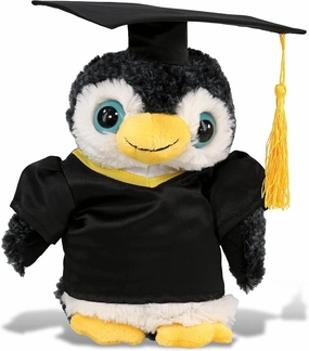 DolliBu Penguin Graduation Plush Toy - Baby Soft Plush Graduation Stuffed Animal Dress Up with Gown and Cap with Tassel Outfit - Gift with Personalization - 8 Inches