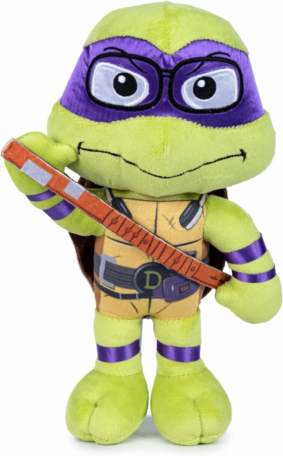 Donatello Ninja Turtles Plush Figure Chaos Mutante 30cm with Purple Mask and Details, Gift for Boys and Girls of All Ages (760022775)