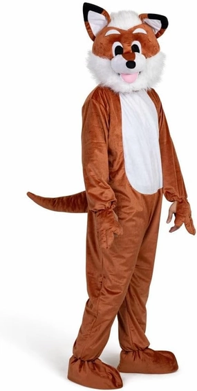 Dress Up America Fox Costume for Adults - Fox Mascot for Men - Animal Mascot Costume