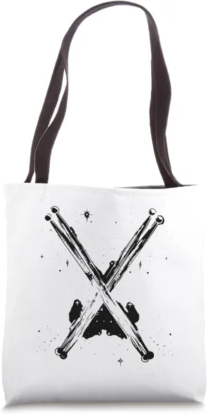 Drum Sticks Sketch Music Band Tote Bag