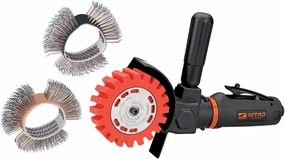 Dynabrade (NZ1K) NitroZip Surface Conditioning/Decal Pinstripe Removal Tool Kit | Right Angle, 0.5 hp 3500 RPM Pneumatic Motor | For Use with Eraser and Wire Wheels