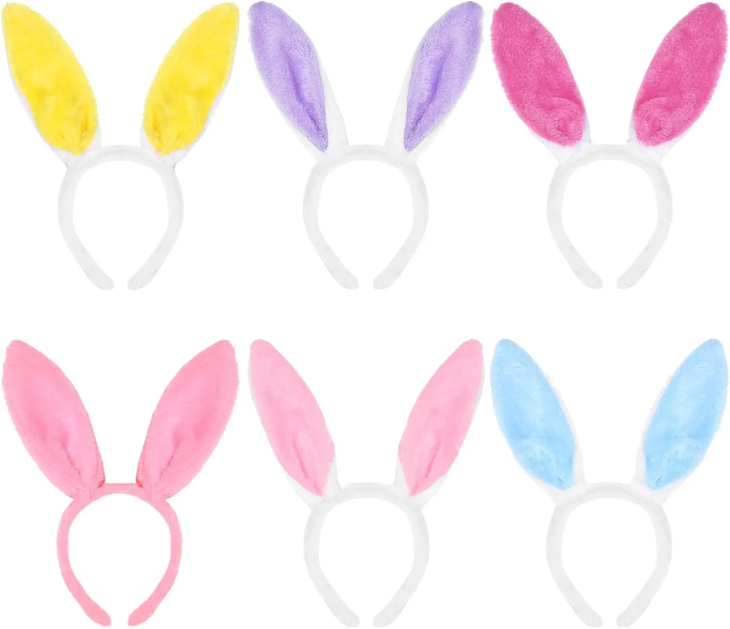 Easter Bunny Ears Headband Plush for Women Crafts Rabbit Ear Fabric Birthday Gift Party Favor