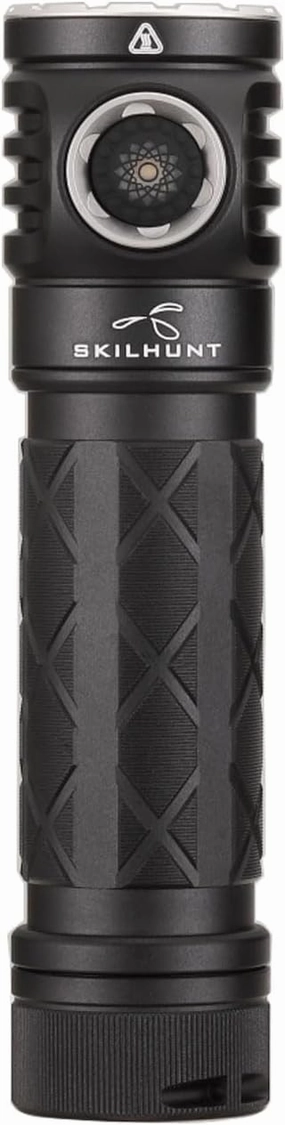 EC200 Powerful EDC 2250 lumens USB-C Rechargeable LED Flashlight - Lightweight, Compact Mini Pocket light Home use Camping Hiking Running Waterproof Outdoor Sports Hands-Free (Cool White 6500K, Black)