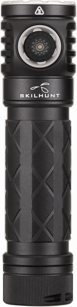 EC200S-RED 2100 lumens White and Red beam USB-C Rechargeable Powerful EDC flashlight - Lightweight, Compact Mini Pocket light Camping Hiking Running Waterproof Outdoor (Cool White 6500K, Black)