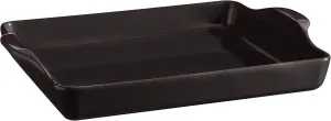 Emile Henry Focaccia Pan, Pizza Tray EH799516, Charcoal
