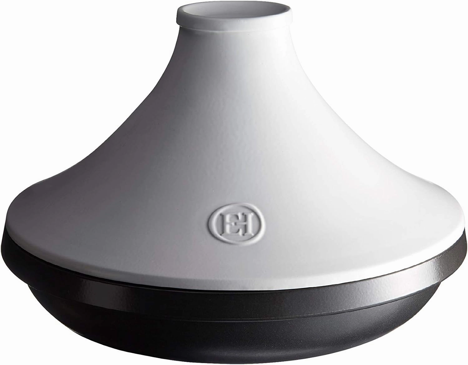 Emile Henry EH779566 Delight Tagine White Lid/Slate Base, Ceramic, 4 liters, Black