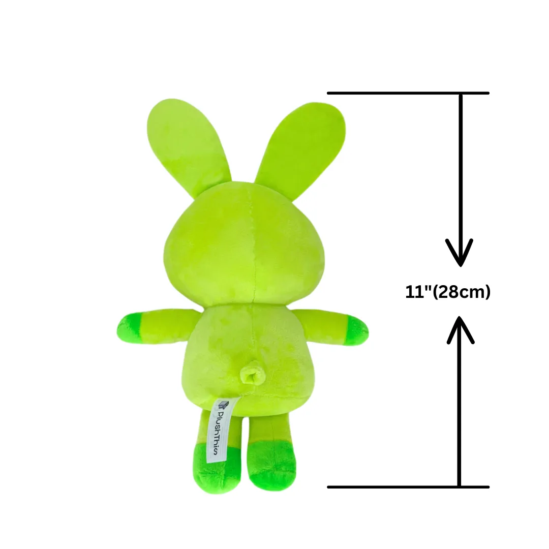 Emo Green Bunny Plush