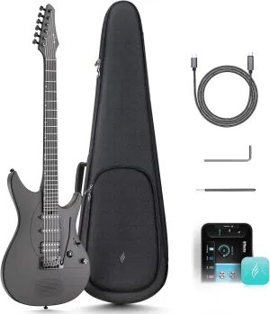 Enya Electric Guitar Inspire 39" Smart Electric Carbon Fiber Guitarra with 15W Wireless Speaker, 20 Distinct Tones, Onboard Presets, Charging Cable, Adjusting Wrench, and Gig Bag