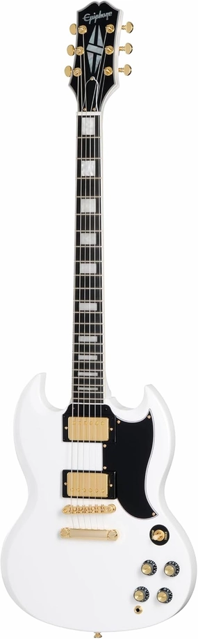 Epiphone Inspired by Gibson SG Custom, Alpine White with Bag
