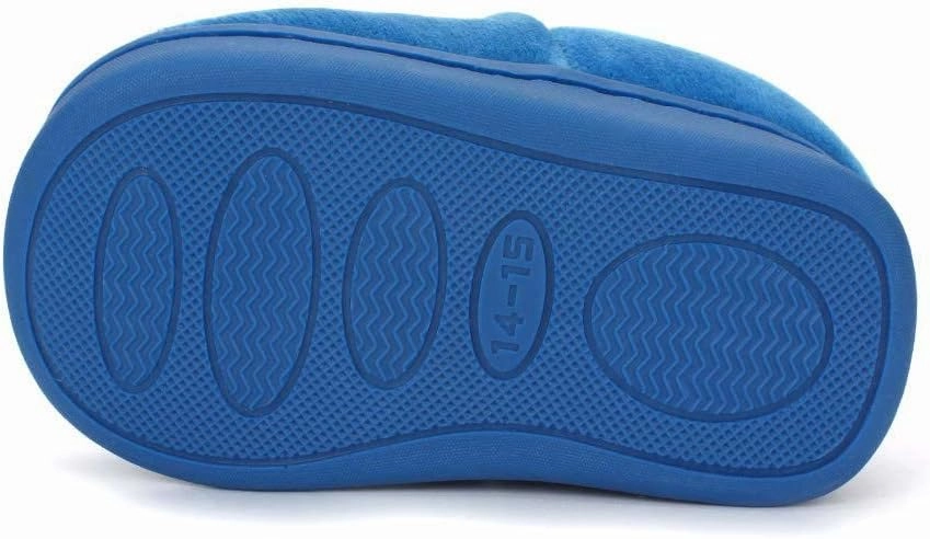 ESTAMICO Girls Cute Cartoon Slippers with Memory Foam Kids Plush Warm Winter House Shoes