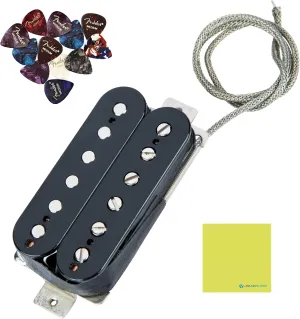 EVH Frankenstein™ Humbucker Pickup, Black, 0222136000 Bundle w/ 12-Pack Guitar Pick and Liquid Audio Polishing Cloth