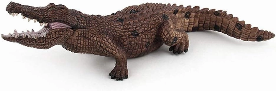 Fantarea Realistic Jungle Animal Figures - Crocodile/Alligator - Educational Toys & Cake Toppers for Kids 5-8 Years