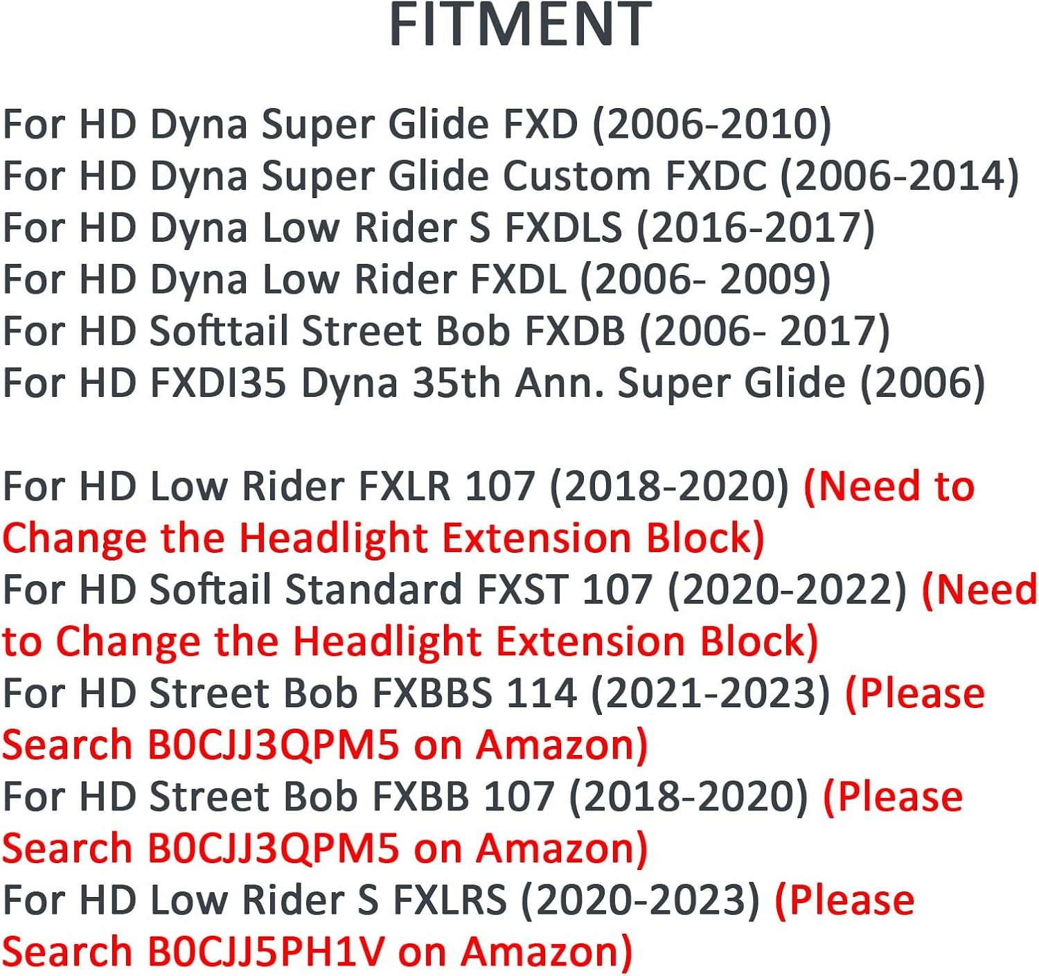 FATECIM Motorcycle 5.75" Headlight Fairing Cover 11" Dark Smoke Windshield & 48-58mm Mounting Kit For 2006 - 2017 Harley Dyna Softail Low Rider Street Bob Super Glide